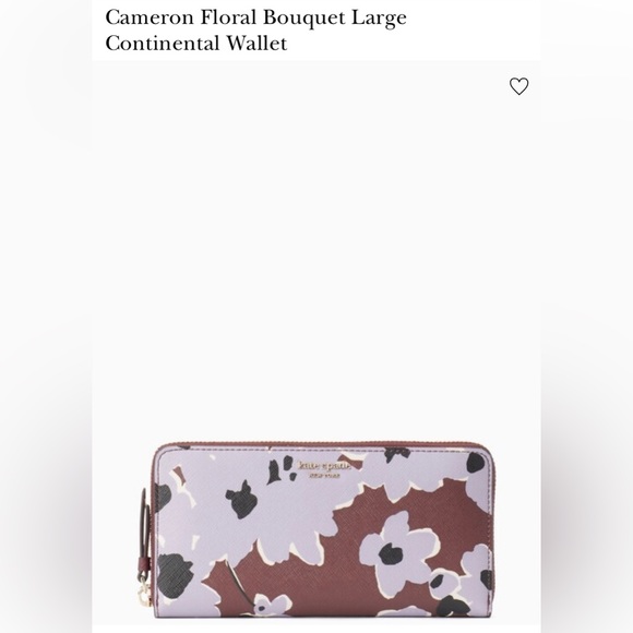 EUC 🌸KATE SPADE🌸 Cameron Floral Bouquet Large Continental Wallet - Picture 1 of 8